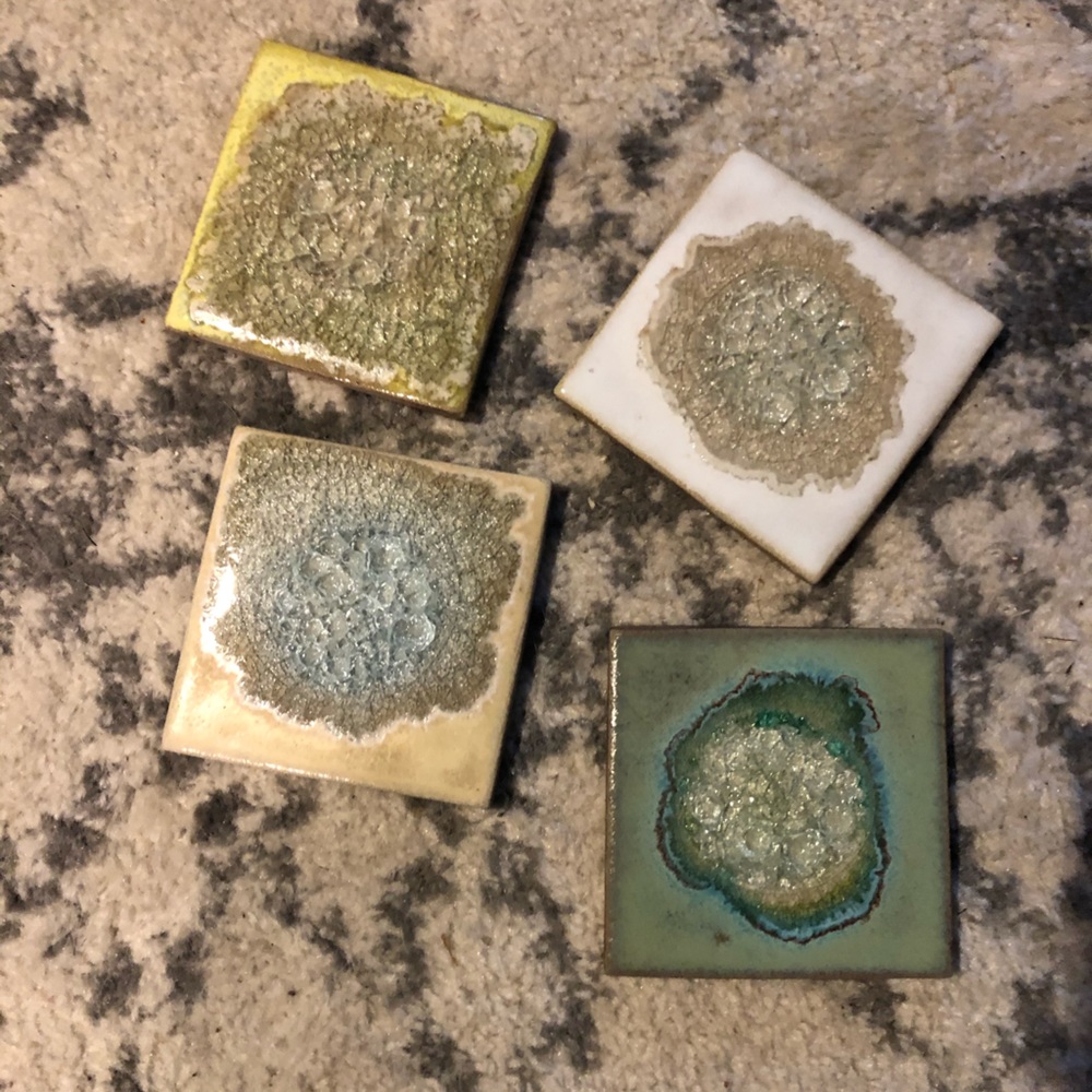 Selection of agate coasters - brand new
